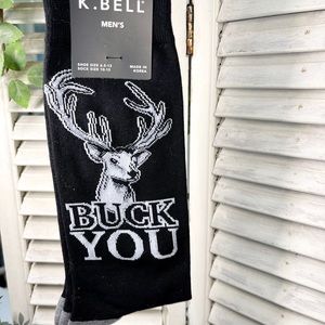 💥Men’s “buck you” sayings socks hunting camping